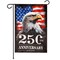 G128 USA 250th Anniversary American Bald Eagle Garden Flag 12x18 In | Double Sided Printed Patriotic Yard Decoration | America 1776–2026 Celebration Flag for Lawn or Garden